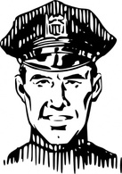 Head People Man Police Person Human Hat Cap Lineart Policeman Thumbnail