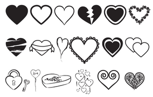 Hearts Vectors Mix