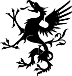 Heraldic Griffon Vector Image Thumbnail