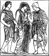Hermes Orpheus And Eurydice clip art Thumbnail
