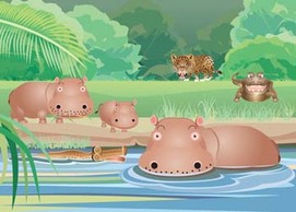 Hippopotamus vector 5 Thumbnail