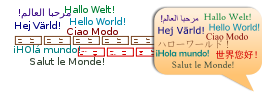 Hola Mundo, en muchos idiomas