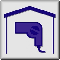 Hotel Icon In Room Hair Dryer clip art Thumbnail
