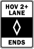 Hov 2+ Lane Ends Thumbnail