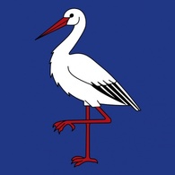 Ibis Bird Wipp Oetwil Am See Coat Of Arms clip art Thumbnail