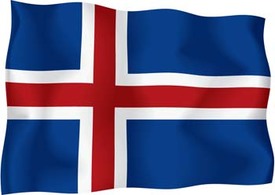 Iceland Flag Vector