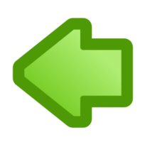 Icon Arrow Left Green