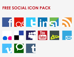 Icon Vector Social Network Set Thumbnail