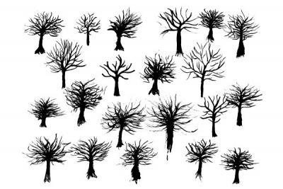 Ink Tree Vector Silhouettes Thumbnail