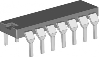Integrated Circuit Chip clip art Thumbnail