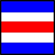 International Maritime Signal Flag Charlie clip art Thumbnail