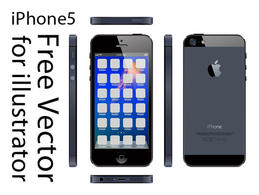 iPhone5 Free Vector for illustrator