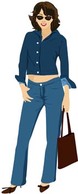 Jeans Girl Vector 1