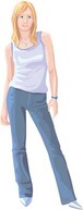 Jeans Girl Vector 22