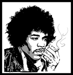 Jimmy Hendrix Vector Portrait Thumbnail