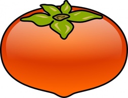 Kaki Persimmons clip art Thumbnail