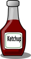 Ketchup Bottle clip art Thumbnail