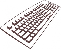 Keyboard clip art Thumbnail