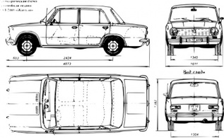 Lada Car clip art Thumbnail