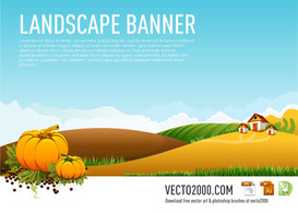 Landscape Banner Vector Illustration Thumbnail