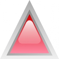 Led Triangular 1 (red) clip art Thumbnail