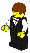 LEGO town -- waiter