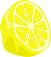 Lemon (half) clip art