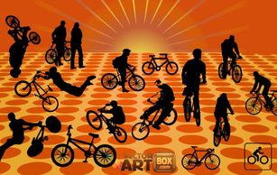 Lovely Vector Bicycles Thumbnail