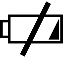 Low Battery Icon clip art Thumbnail