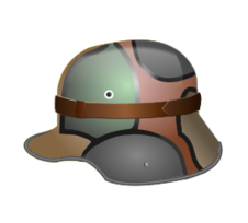M1916 German WW1 Camo Helmet Thumbnail