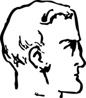 Man Chin Head clip art Thumbnail