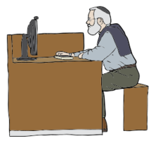 Man Working On Computer Thumbnail