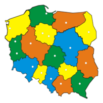 Map of Poland