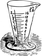 Measuring Glass In Drams clip art