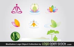 Meditation Logo Object Collection Thumbnail