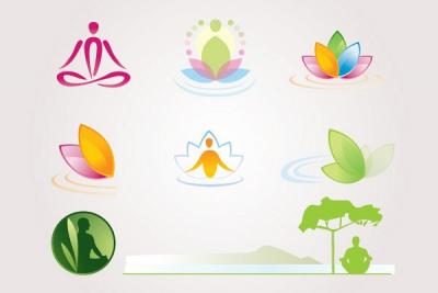 Meditation Vector Logo Elements Thumbnail