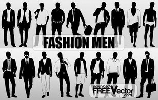 Men Fashion Silhouette Vector Free Thumbnail