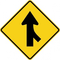 Merge Sign clip art