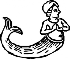 Mermaid clip art Thumbnail
