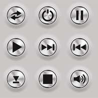 Metal Buttons Vectors Thumbnail