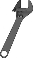Method Adjustable Wrench clip art Thumbnail