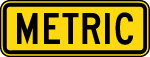 Metric Traffic Vector Sign Thumbnail