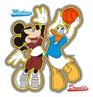 Mickey And Donald Basketball Thumbnail