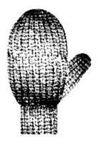 Mitten With Knitted Texture Thumbnail