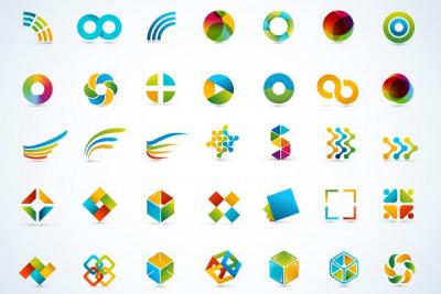 Modern Abstract Logo Objects Vector Thumbnail