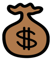 Money Bag Icon Thumbnail