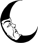 Moon Face Vector