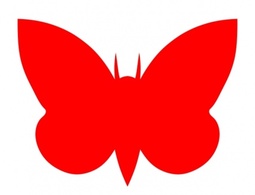 Moth Red clip art Thumbnail