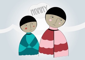 Mother And Child Vector Thumbnail