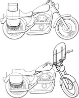 Motorcycle Windshield clip art Thumbnail